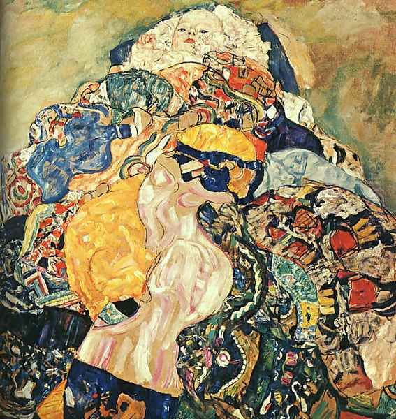 Baby 1917-18 Oil Painting by Gustav Klimt