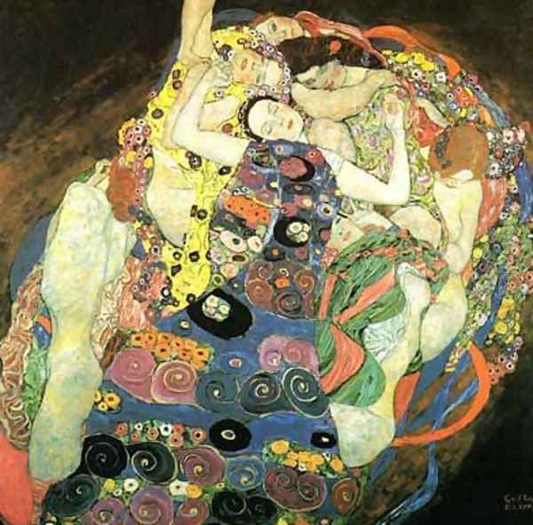 The Maiden Oil Painting by Gustav Klimt