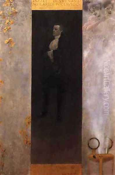 Actor Josef Lewinsky As Carlos Oil Painting by Gustav Klimt