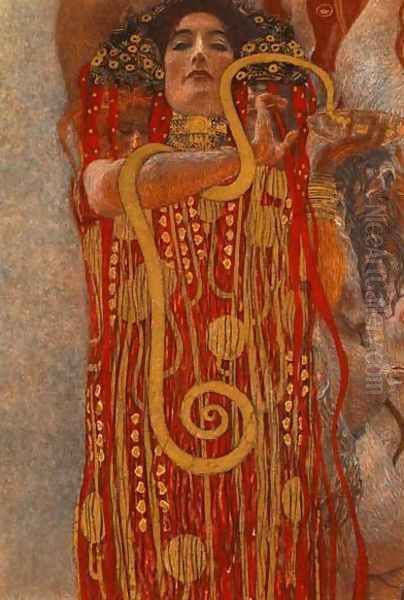 Medicine (Hygieia) Oil Painting by Gustav Klimt