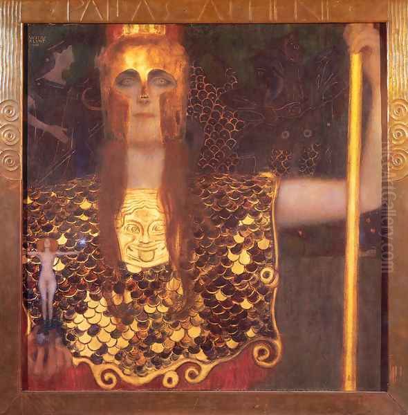 Pallas Athene 1898 Oil Painting by Gustav Klimt