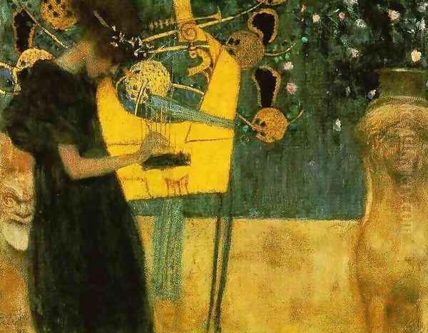 Music I 1895 Oil Painting by Gustav Klimt