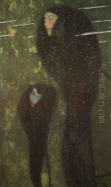 Mermaids (Whitefish) Oil Painting by Gustav Klimt