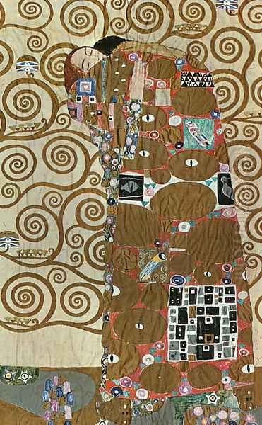 Fulfillment 1905-09 Oil Painting by Gustav Klimt