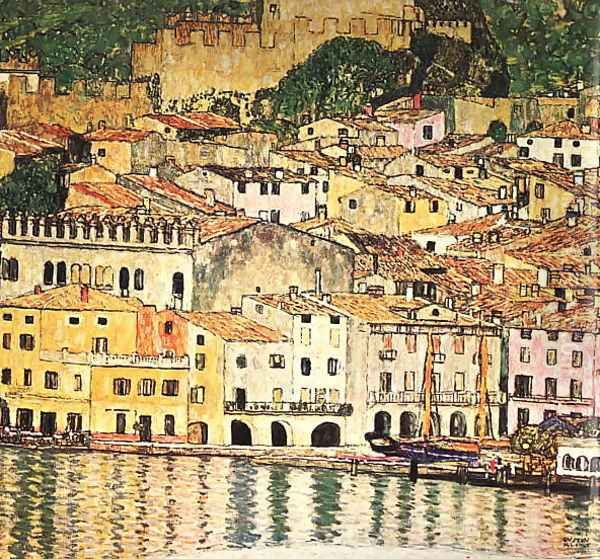 Malcesine on Lake Garda 1913 Oil Painting by Gustav Klimt