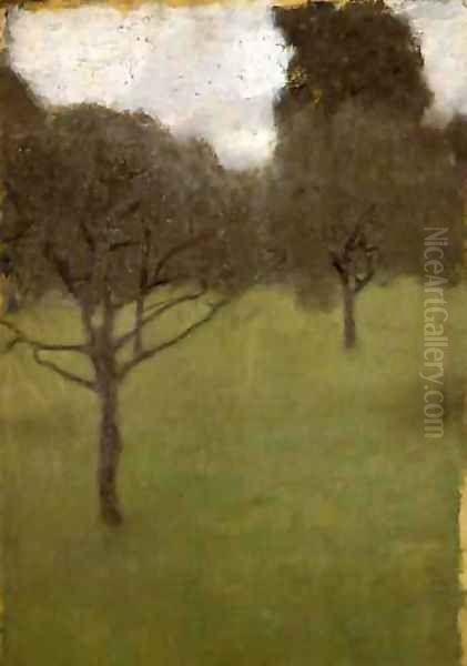 Fruitgarden Oil Painting by Gustav Klimt