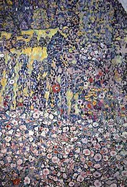 Garden On The Hill Oil Painting by Gustav Klimt