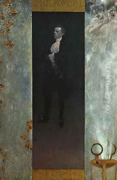 Josef Lewinsky 1895 Oil Painting by Gustav Klimt