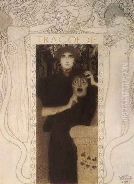 Tragedy Oil Painting by Gustav Klimt