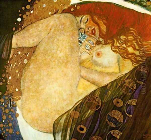 Danae Oil Painting by Gustav Klimt