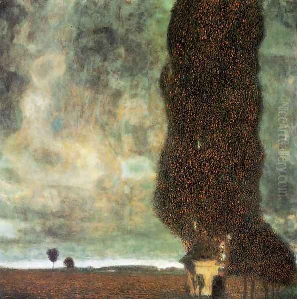 The Big Poplar II Oil Painting by Gustav Klimt