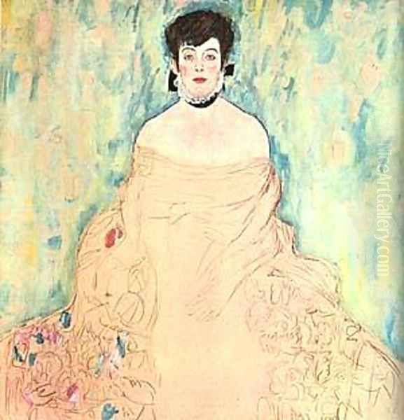 Amalie Zuckerkandel 1917-18 Oil Painting by Gustav Klimt