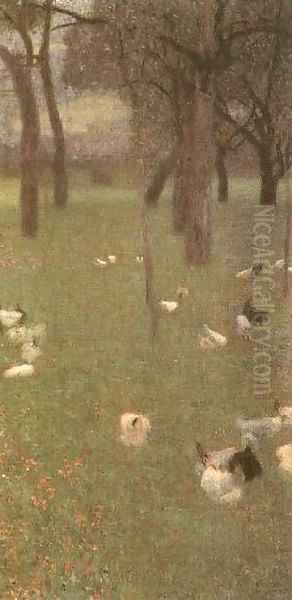 After the Rain 1899 Oil Painting by Gustav Klimt