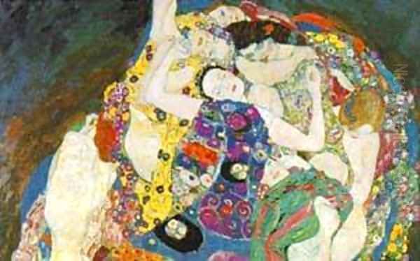 Junge Frau Oil Painting by Gustav Klimt