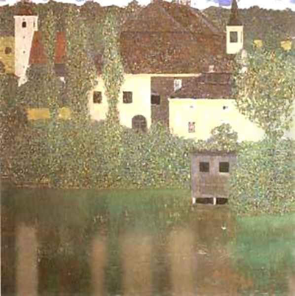 Schloss Kammer on the Attersee I 1910 Oil Painting by Gustav Klimt