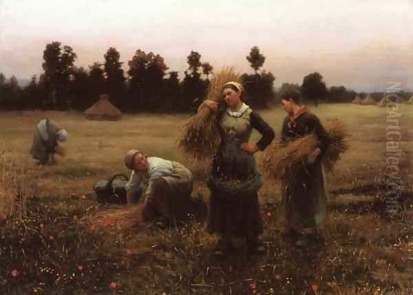 The Harvesters Oil Painting by Daniel Ridgway Knight