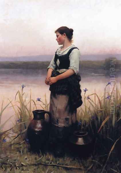 Far Away Thoughts Oil Painting by Daniel Ridgway Knight