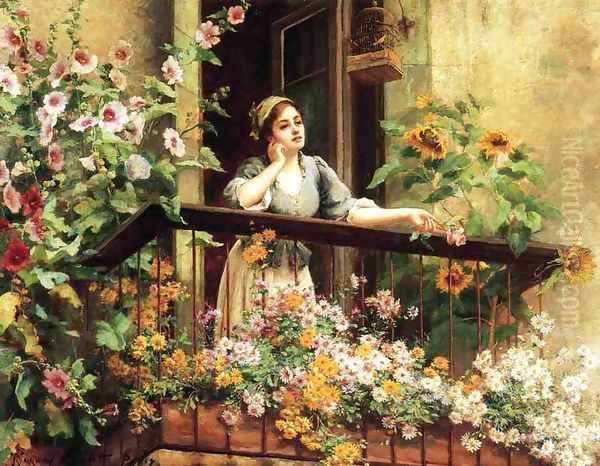 A Pensive Moment by Daniel Ridgway Knight