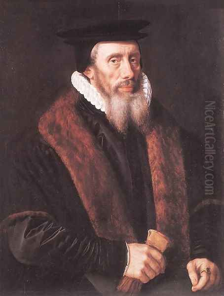 Portrait of a Man c. 1580 Oil Painting by Adriaan Key