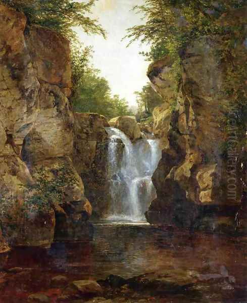 Bash Bish Falls I Oil Painting by John Frederick Kensett