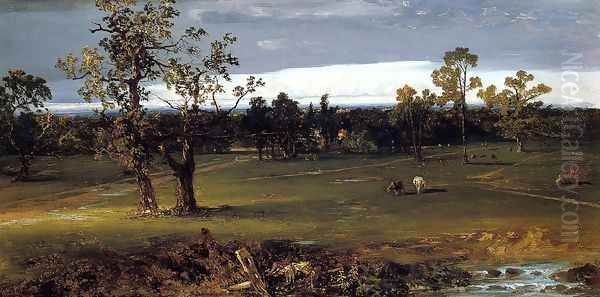 At Pasture Oil Painting by John Frederick Kensett