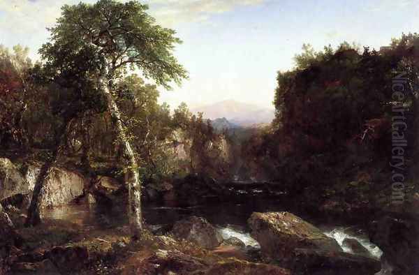 Adirondack Scenery Oil Painting by John Frederick Kensett