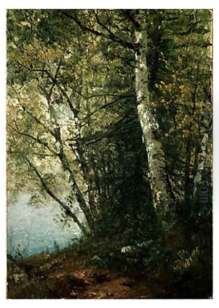 Study Of Beeches Oil Painting by John Frederick Kensett