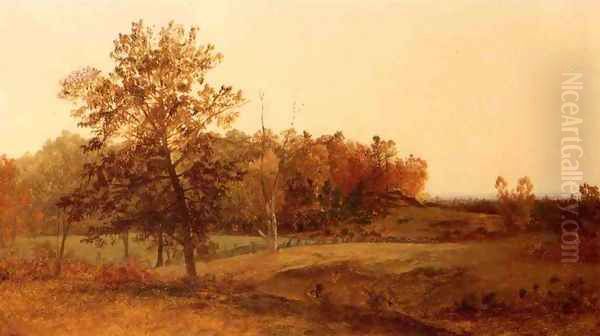 Autumn Landscape Oil Painting by John Frederick Kensett