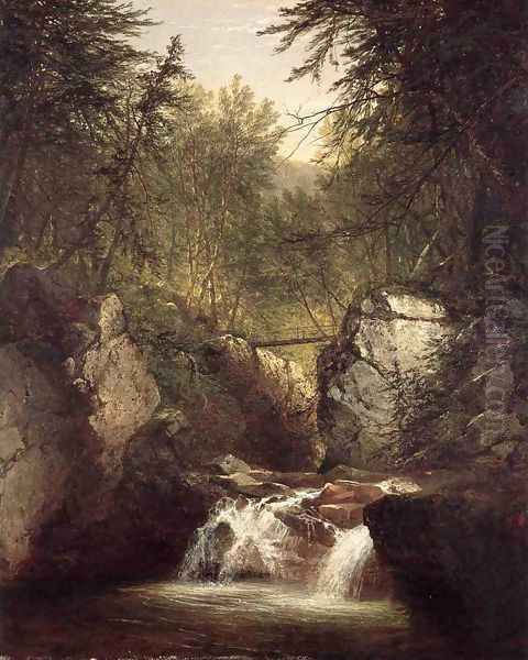 Bash Bish Falls 2 Oil Painting by John Frederick Kensett