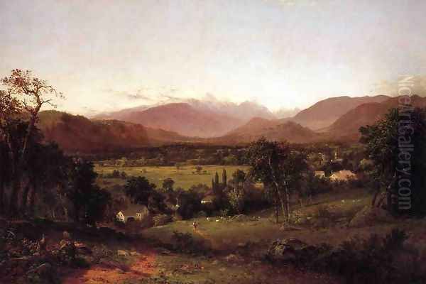 The White Mountains - From North Conway Oil Painting by John Frederick Kensett