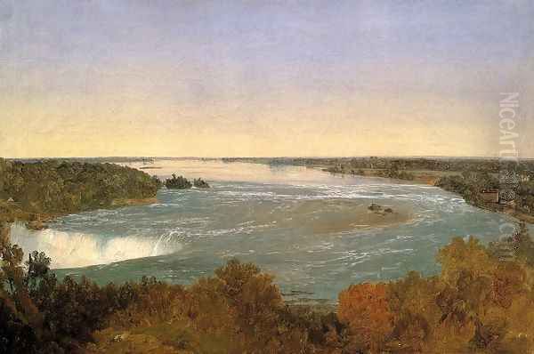 Niagara Falls and the Rapids Oil Painting by John Frederick Kensett