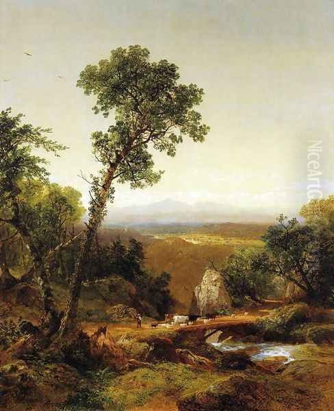 White Mountain Scenery Oil Painting by John Frederick Kensett