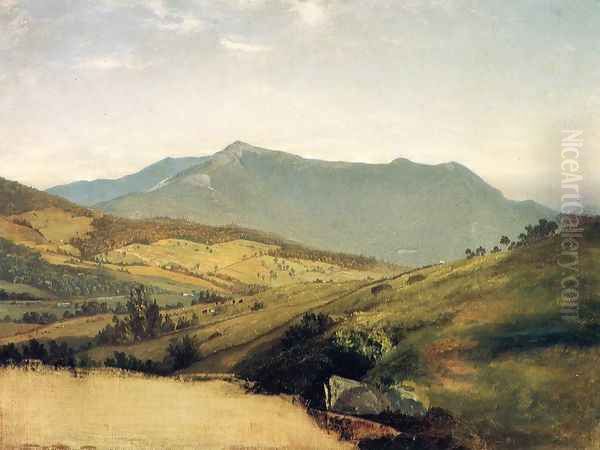 View of Mount Mansfield Oil Painting by John Frederick Kensett