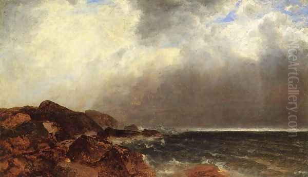 Narragansett Coast I Oil Painting by John Frederick Kensett