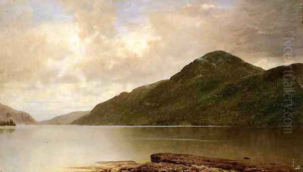 Black Mountain, Lake George Oil Painting by John Frederick Kensett