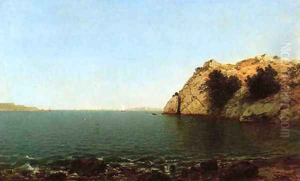 Bay of Newport Oil Painting by John Frederick Kensett