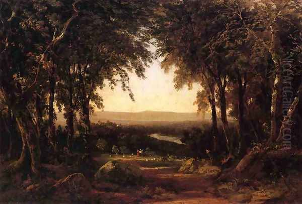 View from Richmond Hill Oil Painting by John Frederick Kensett