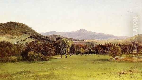 Late Summer Oil Painting by John Frederick Kensett