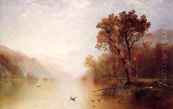 Lake George 2 Oil Painting by John Frederick Kensett