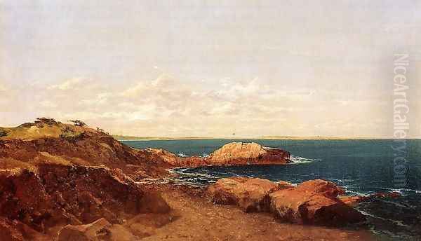 Narragansett Coast Oil Painting by John Frederick Kensett