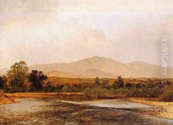 On the St. Vrain, Colorado Territory Oil Painting by John Frederick Kensett