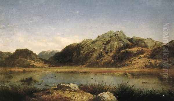 Paradise Rocks, near Newport Oil Painting by John Frederick Kensett