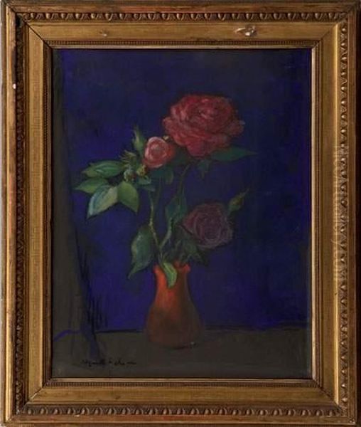  Bouquet De Fleurs  Oil Painting by Edgar Chahine