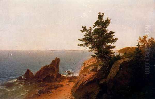 Cosat Scene Oil Painting by John Frederick Kensett