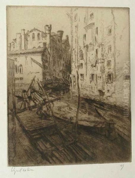 Ghetto Vecchio, Venise Oil Painting by Edgar Chahine