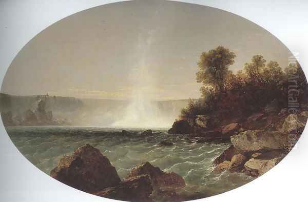 Niagara Falls 1852 54 Oil Painting by John Frederick Kensett