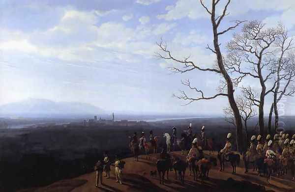 The Siege Of Cosel Oil Painting by Wilhelm Von Kobell