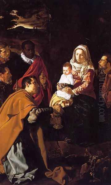 The Adoration of the Magi Oil Painting by Joseph Anton Koch