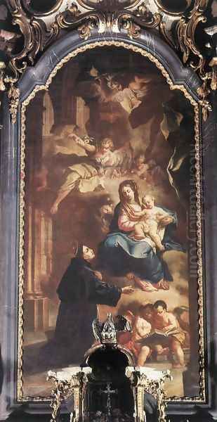 Appearance of the Virgin to St Anthony 1771 Oil Painting by Johann Lucas Kracker