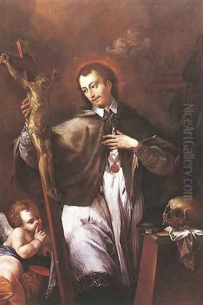 Saint John of Nepomuk 1770 Oil Painting by Johann Lucas Kracker